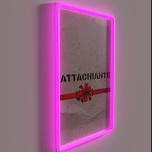 Load image into Gallery viewer, Attaching vibrant RGB color neon signs to any interior surface.
