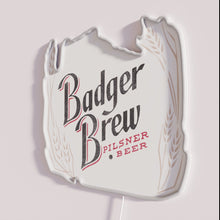 Load image into Gallery viewer, Retro Wisconsin brewery nostalgia with vibrant RGB neon lights glowing