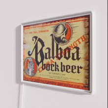 Load image into Gallery viewer, Vintage Balboa Bock Beer Distressed RGB Neon Sign Decor Wall Art
