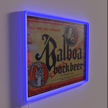 Load image into Gallery viewer, Retro Balboa Bock Beer Distressed Colorful Neon Sign for Bars
