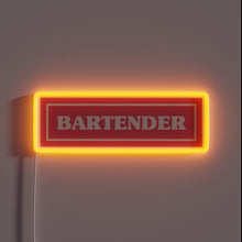 Load image into Gallery viewer, Elevate your bar with this vibrant bartender RGB neon sign