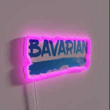 Load image into Gallery viewer, Welcome to Bavaria, Germany-inspired vibrant color changing LED neon bar sign