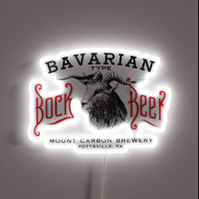 Load image into Gallery viewer, Vibrant Neon Sign for Vintage Bavarian Bock Beer Collector's Dream