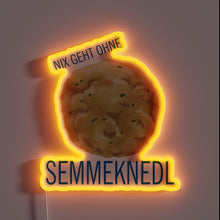 Load image into Gallery viewer, Glowing Bavarian-inspired bread dumplings illuminated in vibrant RGB color scheme