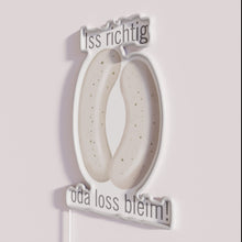 Load image into Gallery viewer, Colorful Bavarian style veal sausage themed neon decorative restaurant bar sign.