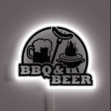 Load image into Gallery viewer, Brighten up your backyard with this colorful BBQ neon sign