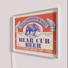 Load image into Gallery viewer, Handmade Neon Sign Bear Cub Beer Color Changing Wall Decor