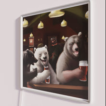 Load image into Gallery viewer, Brighten your pub's decor with vibrant Bear Squad RGB neon lighting