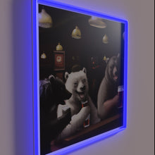 Load image into Gallery viewer, Glowing "Bear Squad" neon sign for a fun pub gathering.