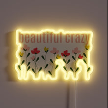 Load image into Gallery viewer, Eye-catching, vibrant colorful neon sign in various crazy RGB modes.