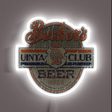 Load image into Gallery viewer, Vintage Neon Sign for Authentic Becker's Uinta Club Beer Bar Decor