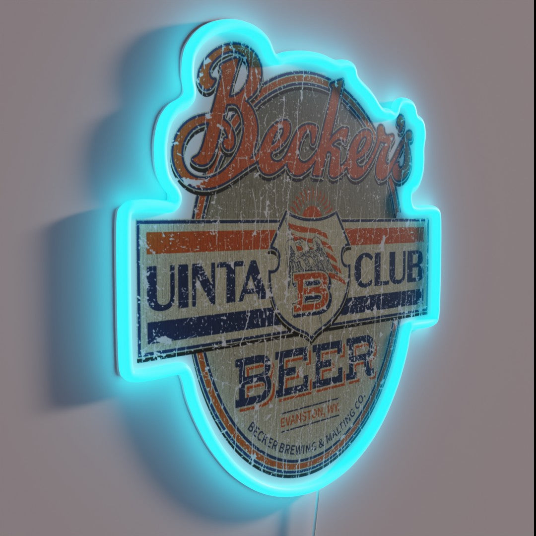 Becker S Uinta Club Beer 1917 Rgb Led Sign – Neon Factory