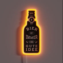 Load image into Gallery viewer, Colorful bar decor with neon LED beer enthusiast slogan lighting.