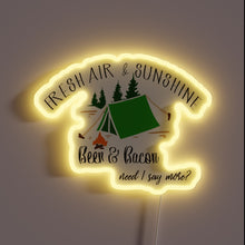 Load image into Gallery viewer, Vintage Beer and Bacon Themed Neon Sign with RGB Lighting