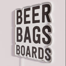 Load image into Gallery viewer, Colorful neon LED bar pub sign decor for cornhole beer bars