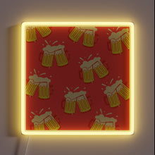 Load image into Gallery viewer, Vibrant neon sign in colorful RGB LED beer bottle display.