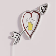 Load image into Gallery viewer, Vibrant LED beer neon bar decor with love message