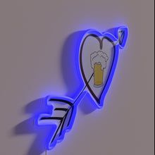 Load image into Gallery viewer, RGB Neon Sign: A Colorful Celebration of Craft Beer Enthusiasm Everywhere.