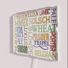 Load image into Gallery viewer, European Beer Neon Sign with RGB Color Changing Effects