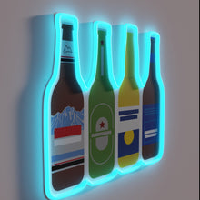 Load image into Gallery viewer, Brewed with Neon Love: Color-Changing Beer Bottle Sign Decoration