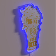 Load image into Gallery viewer, Beer Brewing RGB Neon Sign: Hops to Glory in Every Glass