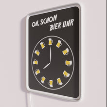 Load image into Gallery viewer, RGB Neon Bar Decorations Sign with Color Changing Beer Clock Design