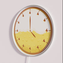 Load image into Gallery viewer, RGB LED beer clock bar pub decor novelty signage