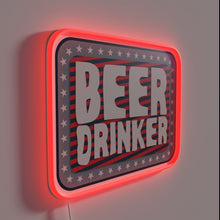 Load image into Gallery viewer, Brew-tifully lit beer lover's neon sign for any home bar