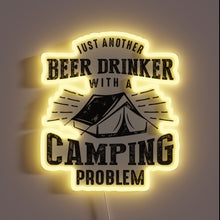 Load image into Gallery viewer, Neon Sign for Campsite with Color-Changing RGB Beer Theme Light