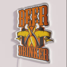 Load image into Gallery viewer, Neon beer bar decor, customizable RGB LED signs for drinkers