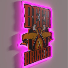 Load image into Gallery viewer, Neon Sign for Beer Enthusiasts with Colorful Rainbow Glass Effect