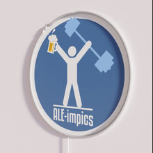 Load image into Gallery viewer, Vibrant RGB Neon Sign Illuminates the Aleimpics Beer Festival Atmosphere Perfectly