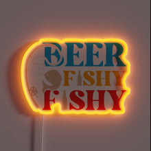 Load image into Gallery viewer, Eye-catching Neon Sign Illuminates Your Space with Fishtastic Beer Hues