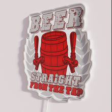 Load image into Gallery viewer, RGB Neon Sign with Tap Beer Design for Bars