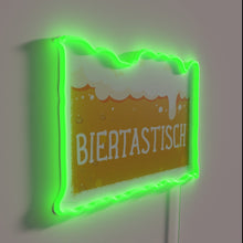 Load image into Gallery viewer, Neon illuminated bar decor signs with colorful beer theme designs.