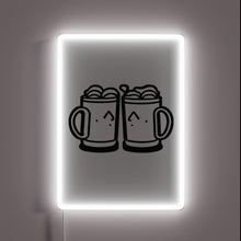 Load image into Gallery viewer, RGB Neon Beer Glasses Sign - Unique Party Decoration Item