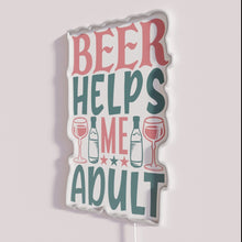 Load image into Gallery viewer, Colorful LED neon bar decor for adults with humor