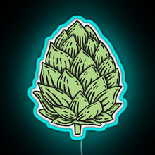 Load image into Gallery viewer, Beer Hops RGB neon sign lightblue