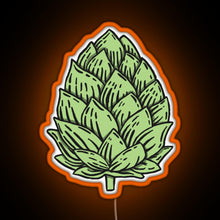Load image into Gallery viewer, Beer Hops RGB neon sign orange