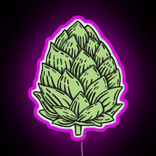 Load image into Gallery viewer, Beer Hops RGB neon sign  pink