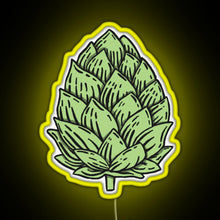 Load image into Gallery viewer, Beer Hops RGB neon sign yellow