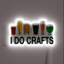 Load image into Gallery viewer, RGB Neon Sign with Hilarious 'Beer I Do' Drinking Humor Quote