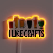 Load image into Gallery viewer, Neon Sign Featuring Beer Logo in Colorful RGB LED Design