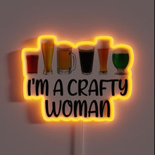Load image into Gallery viewer, Colorful neon sign for beer lovers with a craft twist.