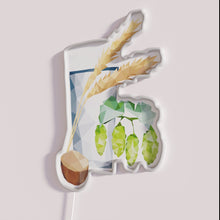 Load image into Gallery viewer, Vibrant LED neon sign with colorful beer ingredient list illumination