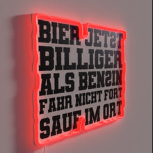 Load image into Gallery viewer, Cheaper Than Petrol RGB Neon Sign for Beer Lovers