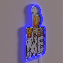 Load image into Gallery viewer, RGB Neon Sign: Cheers to the Perfect Cold Glass Beer Moment
