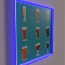 Load image into Gallery viewer, Neon Beer Me Sign with Color Changing RGB Lighting Effect