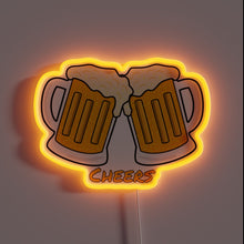 Load image into Gallery viewer, Colorful neon sign for beer enthusiasts to display their passion.
