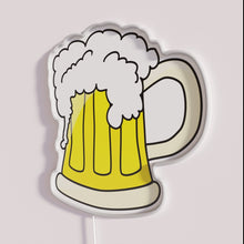 Load image into Gallery viewer, Vibrant Bar Decor, Neon Beer Sign with Color Changing Display